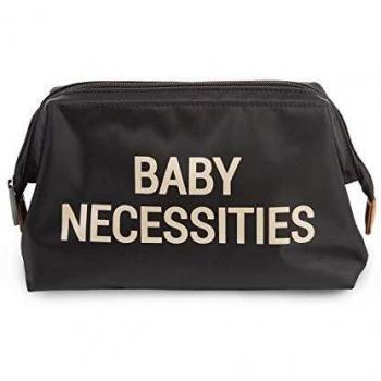 CHILDHOME Baby Necessities borsa da toilette nero/ oro