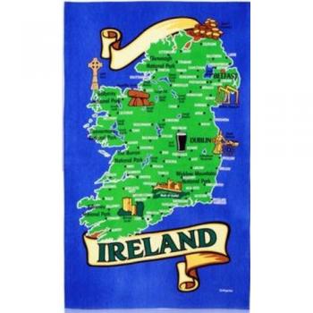 Irish Panorama Fabric Handkerchief