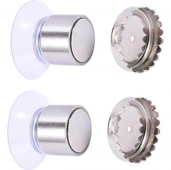 Magnetic Buckle Soap Holder with Glass Mirror and Suction Cup