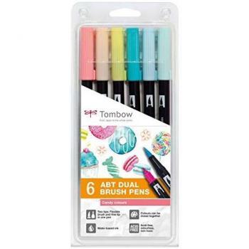Set de 6 feutres pinceau Tombow candy