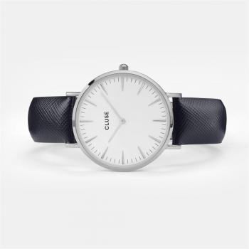 Montre Cluse Pour Femme La Bohème Argent Blanc/Bleu Nuit CL18232