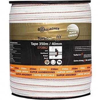TurboStar Electric Fence Tape 40mm (350m) White