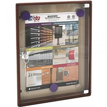 Tablón V1 Diseño Madera Oscura en Aluminio