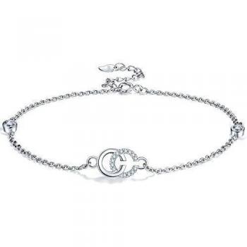Lydreewam Cheville Bracelet – Arg. Sterling 925 – Double C Alphabet