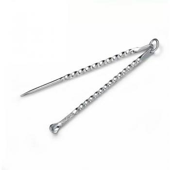 99-Foot Handheld Silver Ear-Picking and Toothpick Set