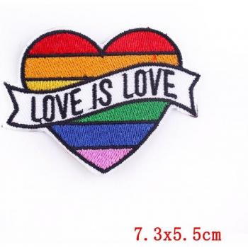 Colorful Stripe LGBT Iron-On Patches Set