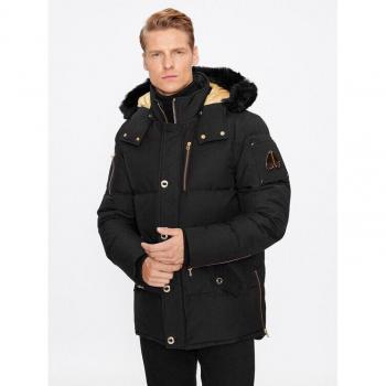 Regular Fit Gold‑Winterjacke Moose Knuckles – M32MJ128GS in Schwarz