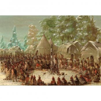 George Catlin: La Salle Party in Illinois – 100‑Teile-Puzzle (01.02.1680 / 1847‑1848)