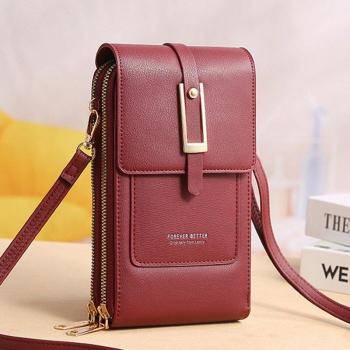 Elegant PU Leather Crossbody Bag for Ladies