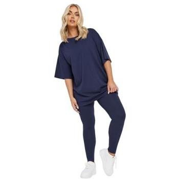 Yours Marineblau Curved Fit Leggings (Frauen, Plus)