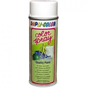 400ml DUPLI-COLOR Sprühlack Color Spray Reinweiß RAL 9010 matt