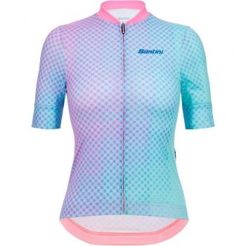 Ropa de Ciclismo Santini Paws Form Turquesa y Rosa L