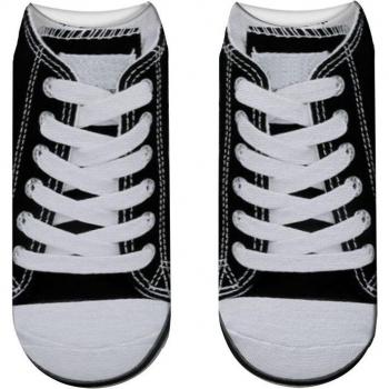 Niedrige Knöchelsocken mit Knochenmuster