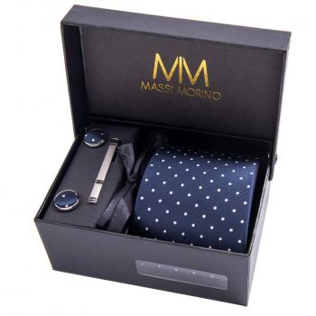 Massi Morino Formal‑Look: Krawatte und Einstecktuch (Einzelteil)