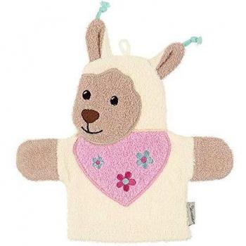 Sterntaler „Lama Lotte“ Waschhandschuh – Kuschelzoo‑Edition, 26 x24 cm – Weiß