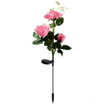 Waterproof 3-Head LED Solar Rose Lights