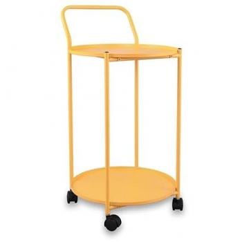 Chariot Design en Métal Jaune