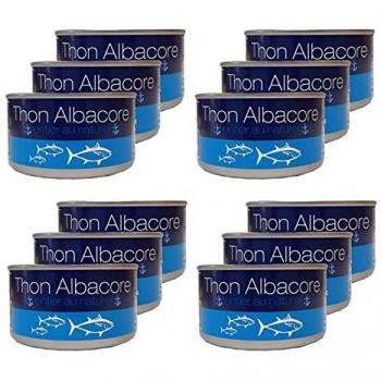 Coffret 12 x Thon Albacore nature, 185 g par boîte