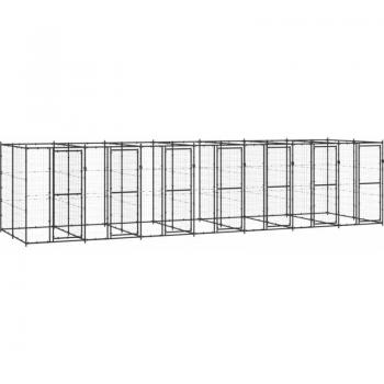PavoneCanina Gabbia Esterno Acciaio 16,94 m²