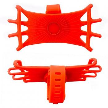 Adjustable Silicone Phone Mount for Bicycle/Motorcycle Handlebars – 4‑6.3” Compatible