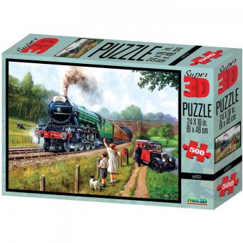 Scottish Steam Engine 3D Puzzle – 500 Piece Set