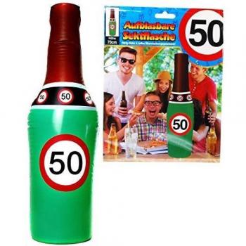 Bottiglia gonfiabile festa 50 anni