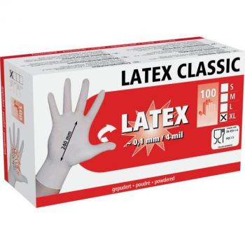 Kerbl Schutzhandschuhe Latex Classic – 100 Stück in einer Packung