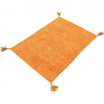 Wollteppich Gabbeh Agra, Kurzflor, orange