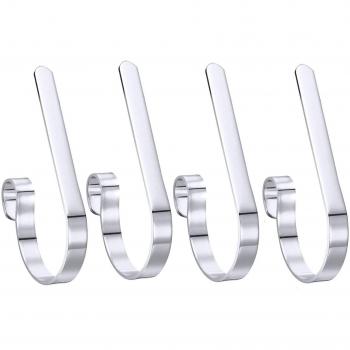 Holiday Stocking Clip Hooks – Metal Celebration Pack (4)