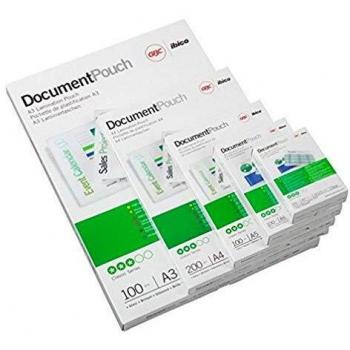 GBC Laminierfolien Kleinformat 65 x 95 mm, 100er Pack, Transparent