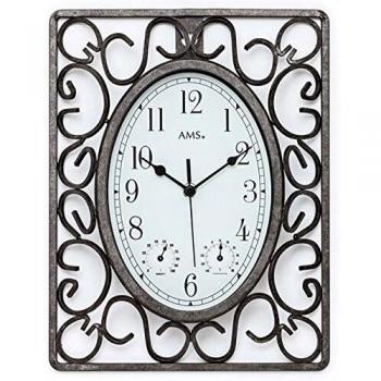 AMS 9486 Retro Wanduhr für Garten und Balkon