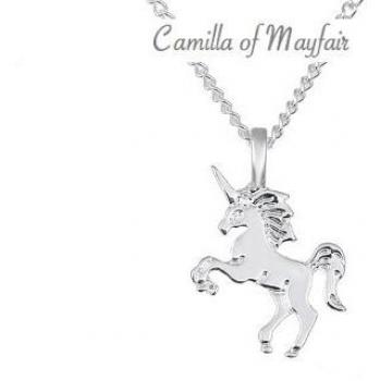 Fine Silver Unicorn Jewelry Necklace