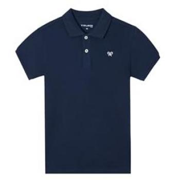 Polo Silbon enfant brodé bleu