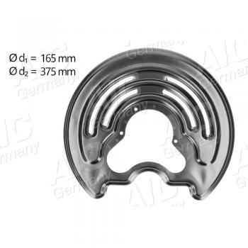Chapa de salpicaduras para disco de freno AIC 57575