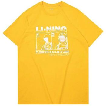 T-shirt Li-Ning hommes 73% coton 27% polyester coupe régulière AHSQ209 MTS3217