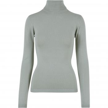 URBAN CLASSICS Damen Strickpullover mit Stehkragen