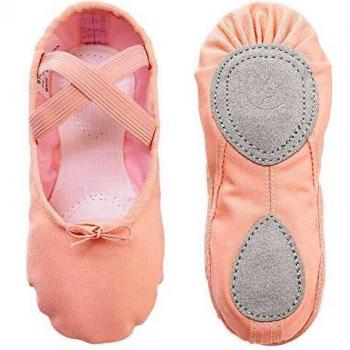 Rose Élancé – Chaussures de ballet en tissu doux