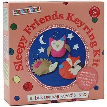 Buttonbag Sleepy Friends Keyring Sewing Project