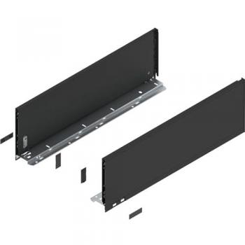 Legrabox C‑Zarge mit Schubladenauszügen – H 177 mm, NL 550 mm, Carbonschwarz matt