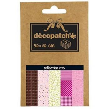 Décopatch Pocket Papers Variety Pack No.3, 13x9.5cm