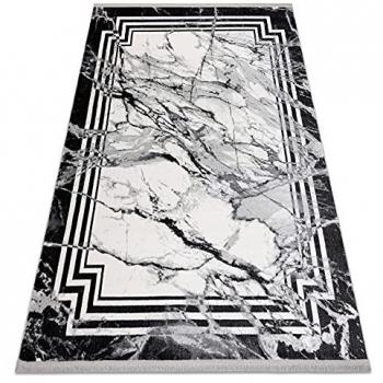 Tappeto Tuls Frange 51210 Grigio Antracite 160x220 cm