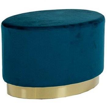 Blue Accent Stool 52 x 35 x 35 cm