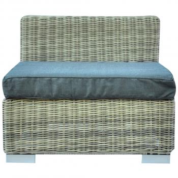 Seduta in wicker per outdoor Antigua completa di schienale e cuscini