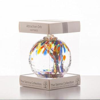 Sienna Glass Happiness Orb – Dark Red