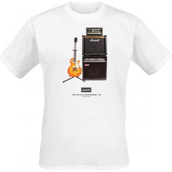 T-Shirt Oasis Uomo Bianco Guitar M a 4XL