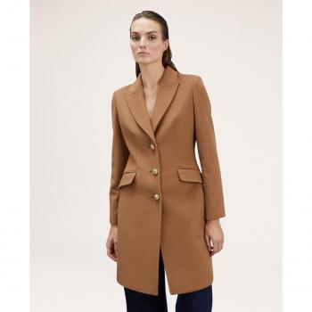 Lana Marrone SlimFit Cappotto 0039Q200539N