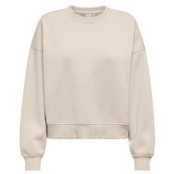 Ensemble sweat col ras‑de‑cou, épaules tombantes, taupe neutre – Taille 34 – Only Femme