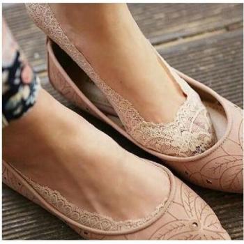 Skidproof Cotton Lace Yoga Socks