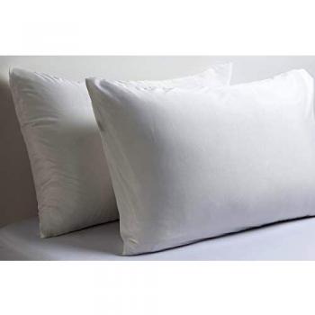 Linen Zone 400 Thread Egyptian Cotton Hotel Quality Pillow Covers (White, 2 Pack)