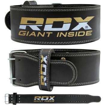 XL Black RDX 4P Schwarzer GewichtheberGürtel – Suede Leather